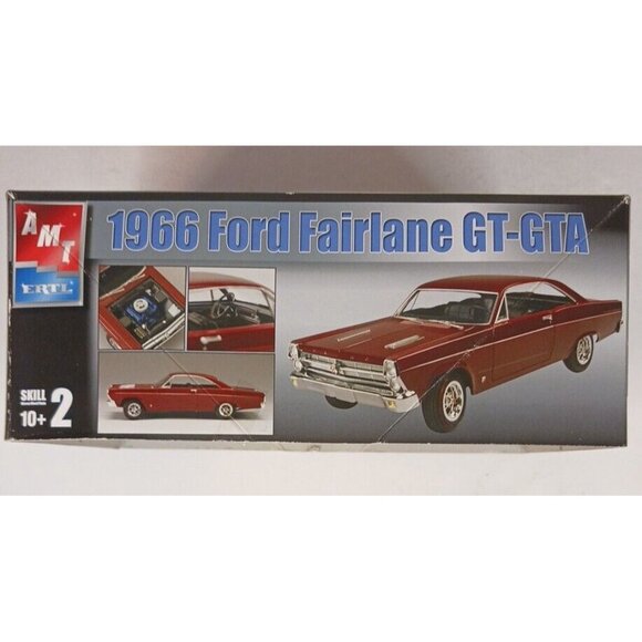 AMT Ertl 1966 Ford Fairlane GT-GTA Model Kit Some Pieces Punched Complete Model - Picture 2 of 6